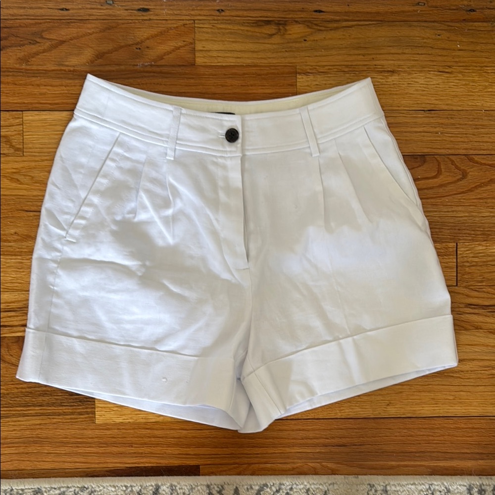 J Crew White Linen Shorts size 4